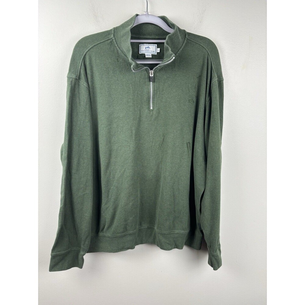 Southern Tide Quarter Zip Men's XL Green Performance Golf Outdoors